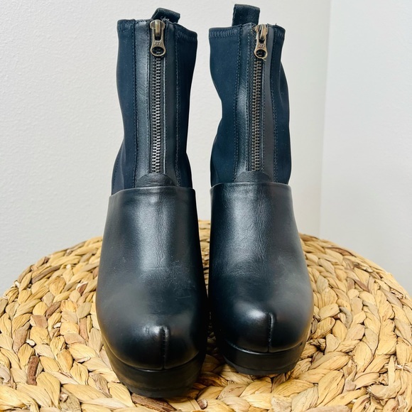 RACHEL COMEY Pipe Clog Leather Platform Boots Black size 7 new with box - Picture 3 of 7